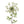 White Faux Queen Ann Lace Spray - 30" - 
    White