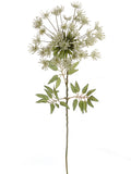 Exquisite 30" White Queen Ann Lace Spray Set of 12 - High-Quality Lifelike Artificial Flowers for Chic Home Decor, Wedding Centerpieces