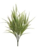 Captivating 21" Button Fern Bush Set - 12 Piece Green, Perfect for Modern Home Decor, Events, and Greenery Projects - Faux Plant Decoration