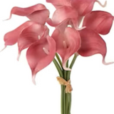 14" Real Touch Calla Lily Bouquet - 4 PACK