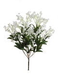 Set of 12 Luxurious 19" White Baby's Breath Gypsophila Bush - Perfect for Elegant Home Decor and Wedding Centerpieces