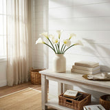 Cream Real Touch Calla Lily Stems, Set of 12 - 21", 3-4" Bloom