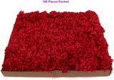 Burgundy Silk Carnation Picks - 3.5" Flower Heads & 5" Stems (100 Pack Box), Floral Home by Artificial Flowers