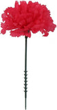 100 Pack Artificial Carnations - Bulk Silk Flowers for Weddings, Mother's Day, Graduations, Easter & Memorial Day - 3.5" Heads, 5" Stems, Real Touch Petals, - Fuschsia