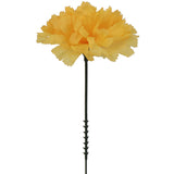 Artificial Silk Carnation Picks with 5" Flower Heads & 5" Stems (100 Box Pack)