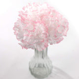 PEPPERMINT SILK CARNATION PICKS - 3.5" FLOWER HEADS & 5" STEMS (100 PACK BOX), Floral Home by Artificial Flowers