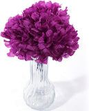 PURPLE SILK CARNATION PICKS - 3.5" FLOWER HEADS & 5" STEMS (100 PACK BOX), Floral Home by Artificial Flowers