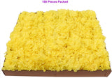 YELLOW SILK CARNATION PICKS - 3.5" FLOWER HEADS & 5" STEMS (100 PACK BOX), Floral Home by Artificial Flowers