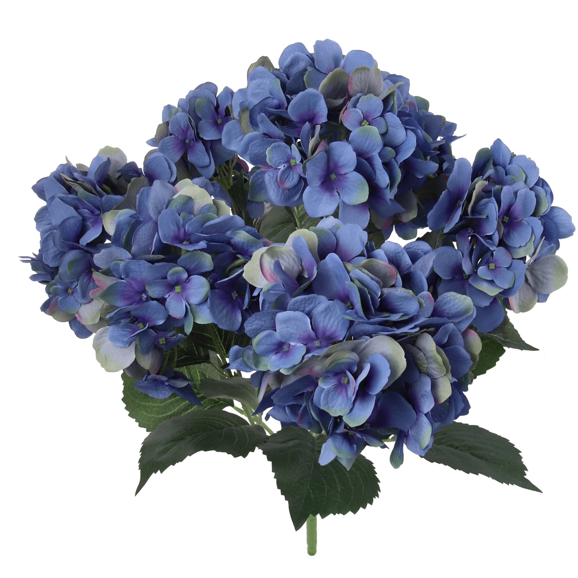 Captivating 20" Pink Blue Hydrangea Bush - Premium Artificial Flowers for Home, Top Wedding Centerpieces & Lovely Arrangements