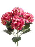 20" Hydrangea Bush – Artificial Hydrangea Flowers with 7 Bloom Heads for Floral Arrangements, DIY Crafts & Home Décor