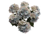 20" Hydrangea Bush – Artificial Hydrangea Flowers with 7 Bloom Heads for Floral Arrangements, DIY Crafts & Home Décor