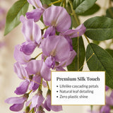 Lavender Artificial Wisteria Garland - 6'