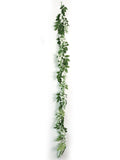 6' Artificial Wisteria Garland White – Lush Hanging Vine for Wedding, Party & Home Décor - 2 Pieces
