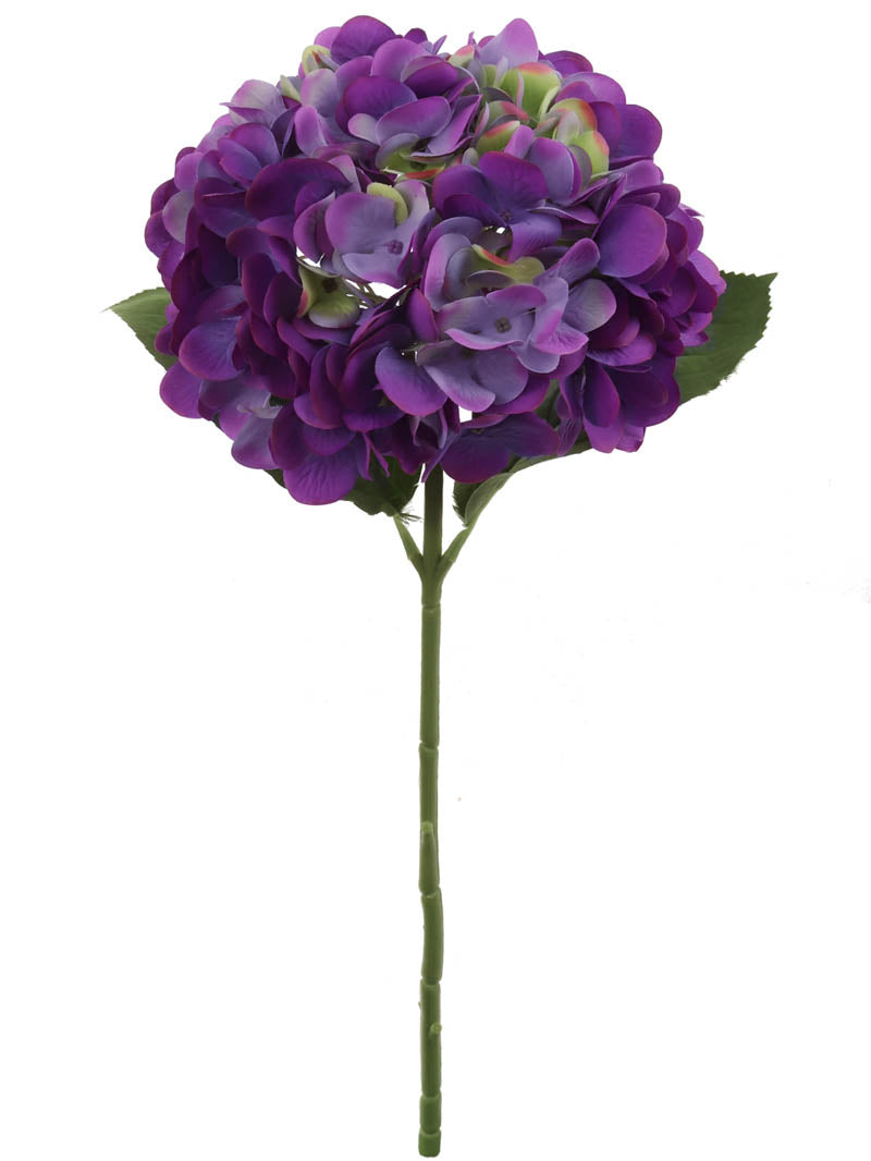 18-Inch Luxurious Purple Hydrangea Stem Set (12 Pcs) - Stunning 7-Inch Blooms - Perfect for Home Decor, Wedding Bouquets & Special Event Floral Centerpieces