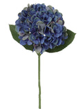 Chic Dark Blue Hydrangea Stems - Set of 12 | 18-Inch Length | Lush 7-Inch Diameter | Perfect for Home Decor, Wedding Bouquets, and Special Occasion Centerpieces