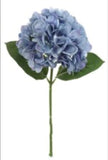 18" Artificial Hydrangea Stem – 3 Pack Lifelike Silk Spring Flowers