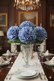 18" BLUE HYDRANGEA STEM (TWO STEMS PER ORDER), Floral Home by Artificial Flowers
