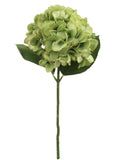 4PC Vibrant 18-Inch Green Hydrangea Stem Set of 12 - Large 7-Inch Diameter - Ideal for Stylish Home Décor, Wedding Centerpieces, and Special Event Floral Designs