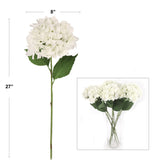 White Hydrangea 33" - Elegant Floral Accent for Home Décor and Special Occasions
