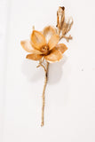 14-Inch Magnolia Pick – Realistic Artificial Magnolia Flower Stem for Home Décor, Floral Arrangements, Weddings & Crafts