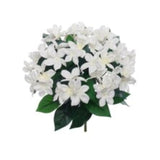 12" White Stephanotis Bush - Elegant Floral Accent for Home Decor and Wedding Bouquets, Floral Home by Artificial Flowers