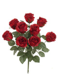 Romantic Red Rose Bushes - Set of 12, Lifelike Artificial Flowers, Perfect for Indoor & Outdoor Decor, Weddings, Special Occasions, and Home Styling, Floral Home by Artificial Flowers