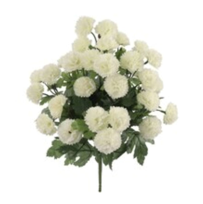 Artificial Mum Bush with 11 Sprays & 33 Blooms - 18"