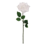 5" Open Rose with 20" Stem