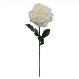 20" Open Rose Stem – 6-Pack Artificial Silk Flowers for Decor