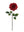 20" Open Rose Silk Flowers - 
    Red