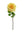 20" Open Rose Silk Flowers - 
    Yellow
