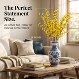 Yellow Artificial Forsythia Bush - 26"