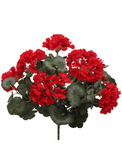 18" Natural Geranium Blush with 20 Leaves