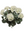 18" Natural Geranium Blush with 20 Leaves - 
    White