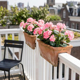 Artificial Geranium Bush, 18" – UV-Resistant Outdoor Faux Flowers