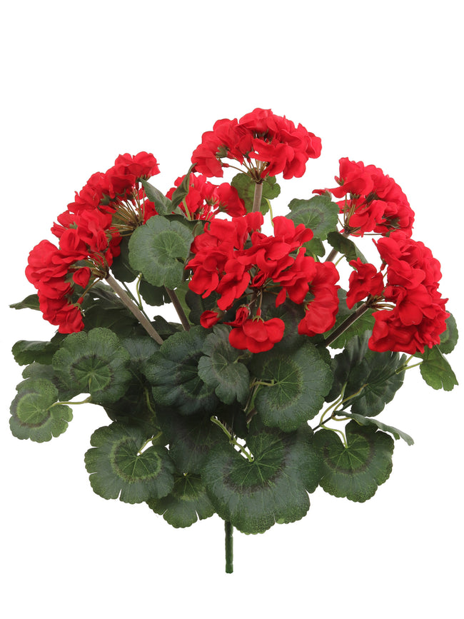 Artificial Geranium Bush - 18"