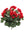 Artificial Geranium Bush-18" - 
    Red