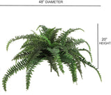 48" Premium Boston Fern – Lush Artificial Plant for Indoor/Outdoor Home, Office & Gifting Décor