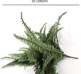 Fake Boston Fern Plant with 60 Silk Fronds - 48"