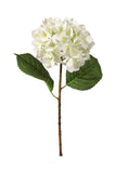 17.75" Artificial Hydrangea Stem with 8" Bloom – Realistic Faux Flower
