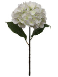 17.75" Artificial Hydrangea Stem with 8" Bloom – Realistic Faux Flower