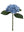 22" Real-touch Hydrangea 7" Diameter Faux Flower, Silk Bloom for , , , Arrangements - 
    Blue