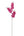 Faux Phalaenopsis Orchid Branch with 3 Heads, 24 Flowers & 18 Buds - 66" - 
    Fuchsia