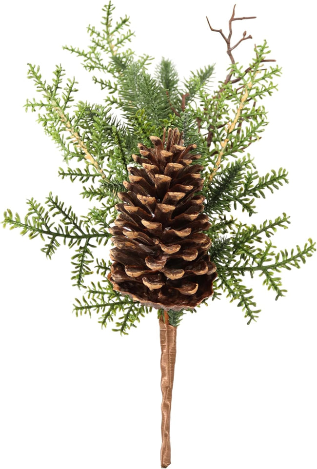 20" Pine Pick with Cone Waterproof
