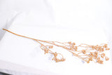 43" Gold Glitter Berry Spray Christmas Decoration – Sparkling Decorative Berry Branch for Christmas Trees, Wreaths, Garlands & Holiday Décor