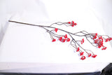 43" Red Glitter Berry Spray Christmas Decoration – Sparkling Decorative Berry Branch for Christmas Trees, Wreaths, Garlands & Holiday Décor