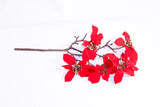18" Red Poinsettia Christmas Decoration – Decorative Poinsettia Flower Pick for Christmas Trees, Wreaths, Garlands, Centerpieces & Holiday Décor