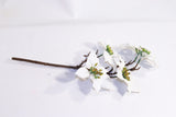 18" White Poinsettia Christmas Decoration – Decorative Poinsettia Flower Pick for Christmas Trees, Wreaths, Garlands, Centerpieces & Holiday Décor