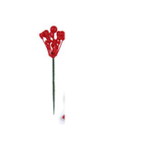 Lacquered Faux Holly Berry Picks - 8"