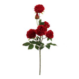 27" Rose Spray - 5 Flowers & 1 Bud-3 PACK